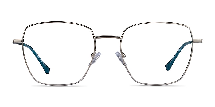 Genuine Silver Green Metal Eyeglass Frames from EyeBuyDirect
