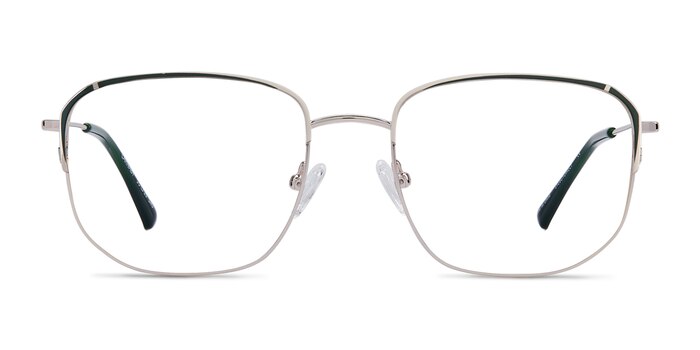 Carnaby Gold Dark Green Metal Eyeglass Frames from EyeBuyDirect