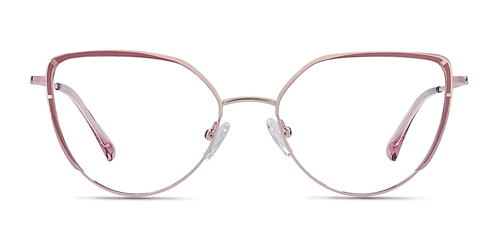 Mayfair Gold Purple Metal Eyeglass Frames from EyeBuyDirect