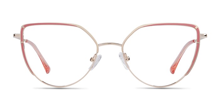 Mayfair Gold Orange Métal Montures de lunettes de vue d'EyeBuyDirect