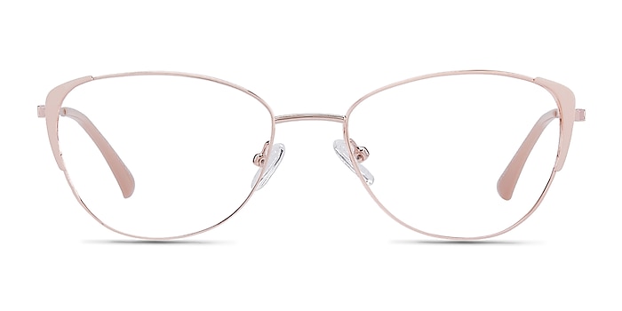 Operetta Gold Nude Metal Eyeglass Frames from EyeBuyDirect