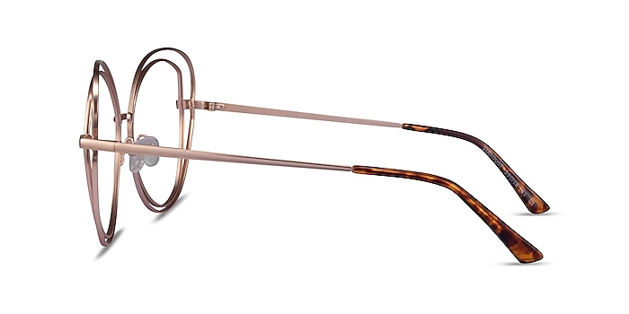 Stardust Matte Rose Gold Metal Eyeglass Frames from EyeBuyDirect