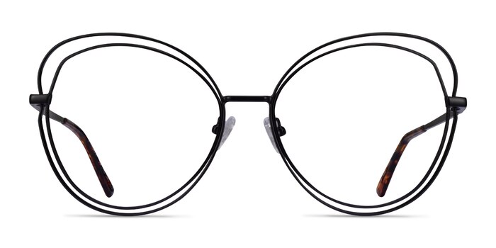 Stardust Matte Black Metal Eyeglass Frames from EyeBuyDirect
