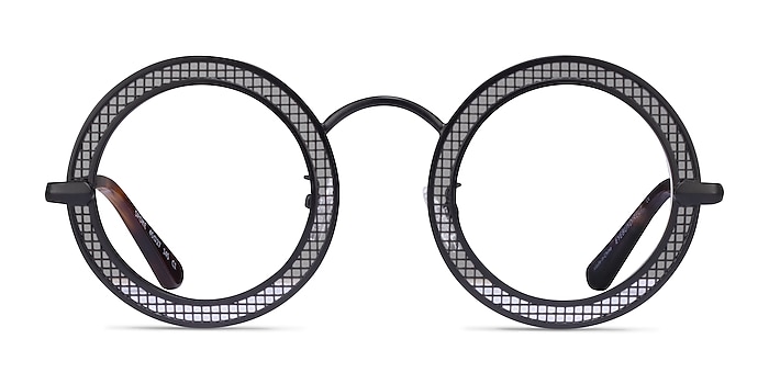 Spoke Matte Black Metal Eyeglass Frames from EyeBuyDirect