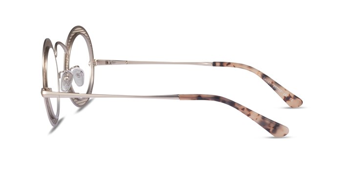 Spoke Matte Gold Métal Montures de lunettes de vue d'EyeBuyDirect