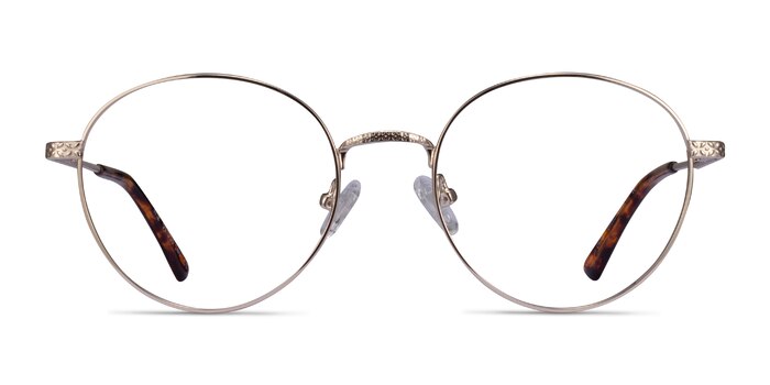 Wiz Gold Tortoise Metal Eyeglass Frames from EyeBuyDirect