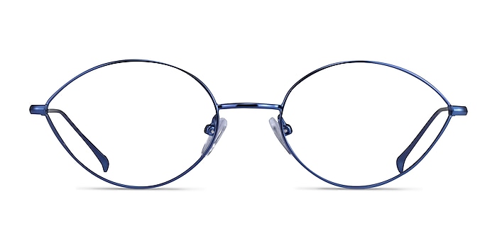Aperture Blue Metal Eyeglass Frames from EyeBuyDirect