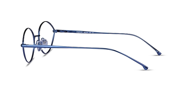 Aperture Blue Metal Eyeglass Frames from EyeBuyDirect