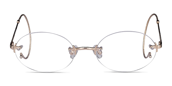 Dotte Gold Metal Eyeglass Frames from EyeBuyDirect