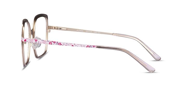 Althea Pink Floral Metal Eyeglass Frames from EyeBuyDirect