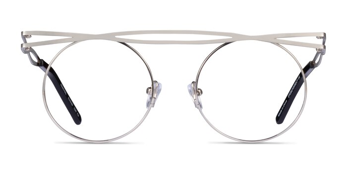 Fractal Argenté Métal Montures de lunettes de vue d'EyeBuyDirect
