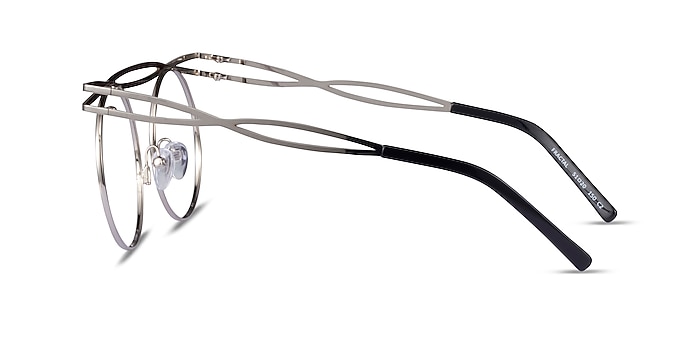 Fractal Silver Metal Eyeglass Frames from EyeBuyDirect
