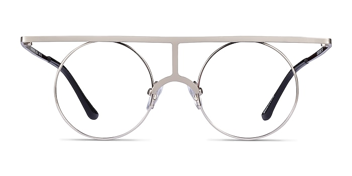 Framework Silver Metal Eyeglass Frames from EyeBuyDirect