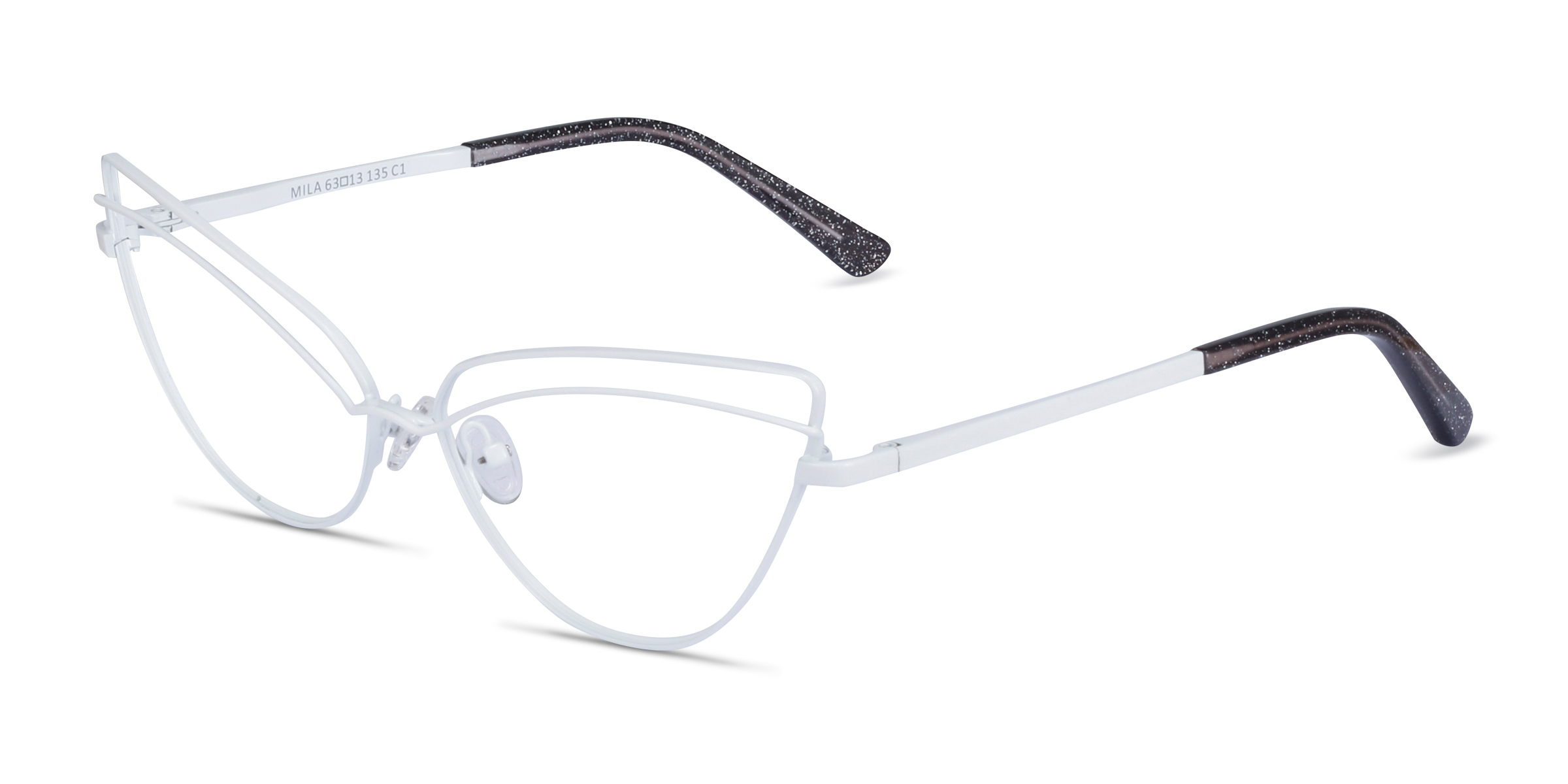 Mila Cat Eye White Glasses for Women Eyebuydirect Canada