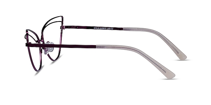 Mila Purple Metal Eyeglass Frames from EyeBuyDirect