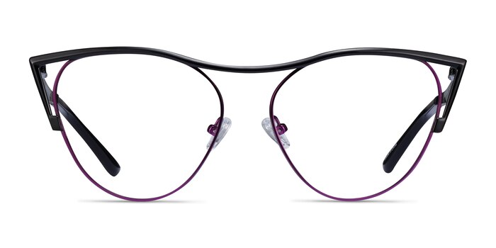 Mau Black Purple Métal Montures de lunettes de vue d'EyeBuyDirect