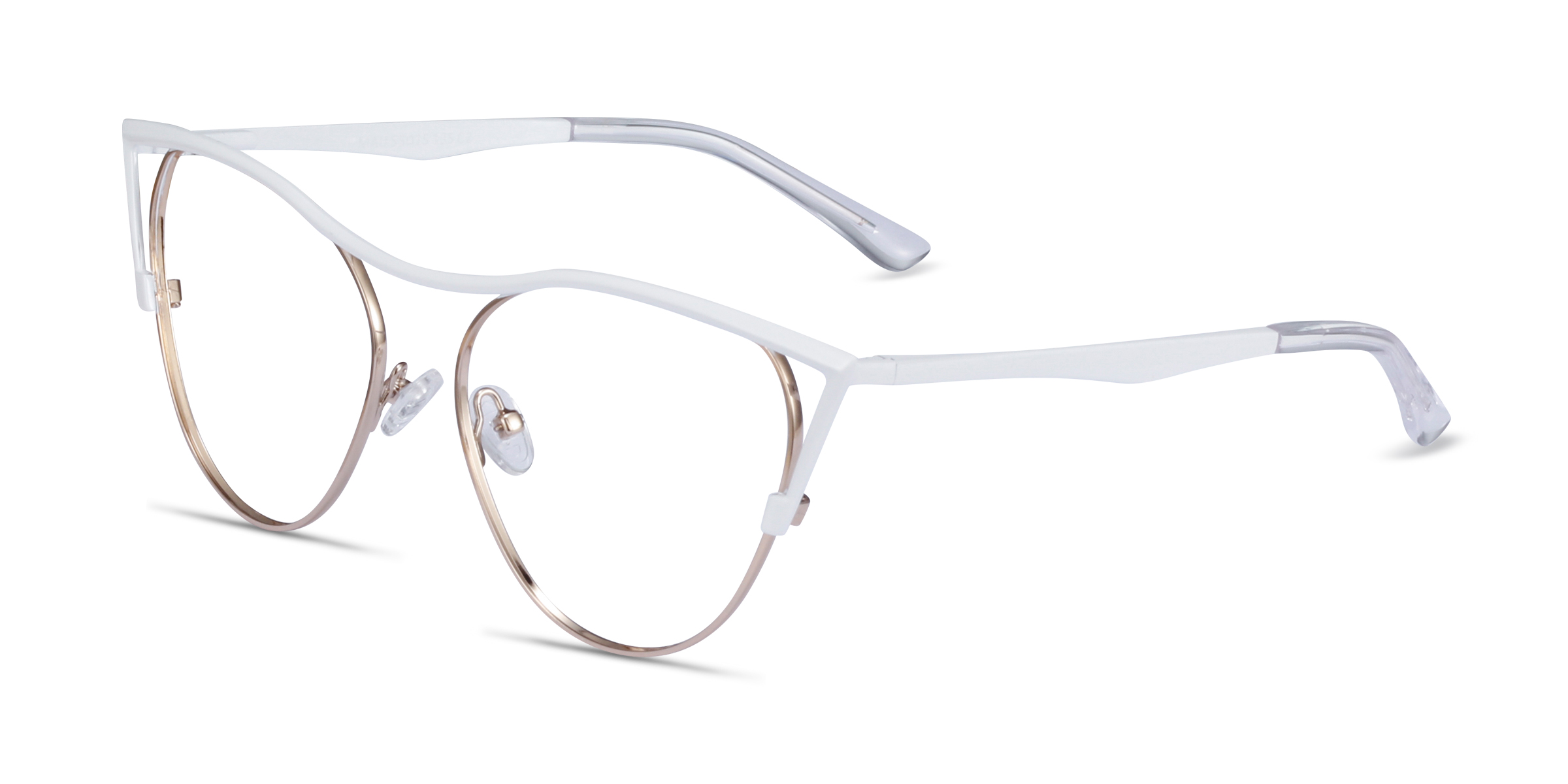 Mau Cat Eye White Gold Glasses for Women Eyebuydirect Canada