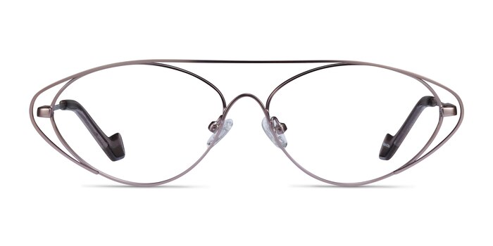 Freeform Gunmetal Metal Eyeglass Frames from EyeBuyDirect