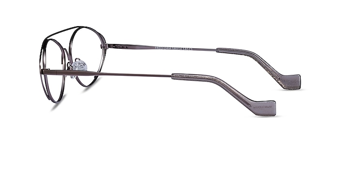 Freeform Gunmetal Metal Eyeglass Frames from EyeBuyDirect