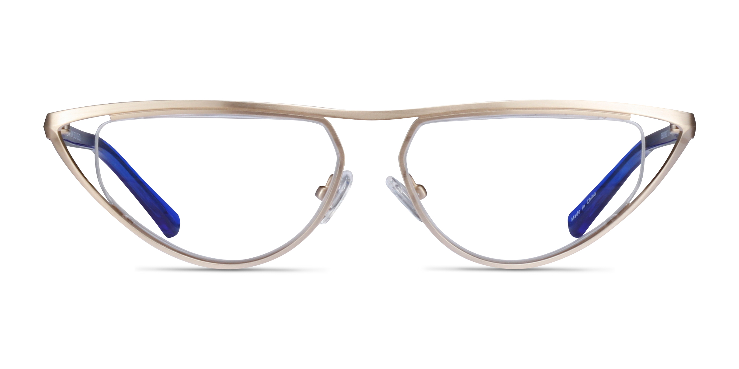 Loom Geometric Gold Glasses for Women Eyebuydirect