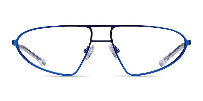 Proto Blue Black Metal Eyeglass Frames from EyeBuyDirect