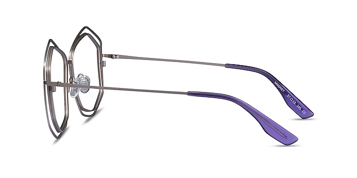 Magnet Matte Silver Metal Eyeglass Frames from EyeBuyDirect