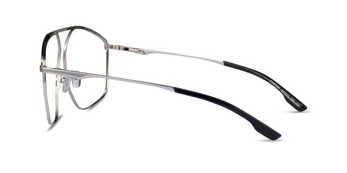 Station Argenté Métal Montures de lunettes de vue d'EyeBuyDirect