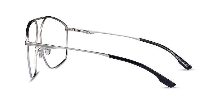 Station Silver Metal Eyeglass Frames from EyeBuyDirect