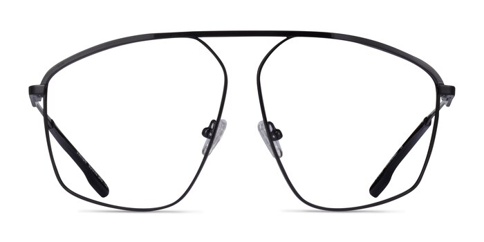 Station Noir Métal Montures de lunettes de vue d'EyeBuyDirect