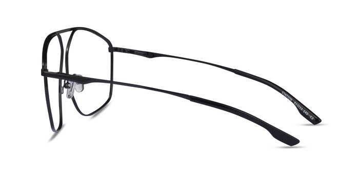 Station Noir Métal Montures de lunettes de vue d'EyeBuyDirect