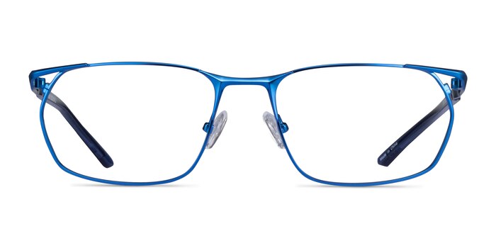 Careerist Bleu Métal Montures de lunettes de vue d'EyeBuyDirect