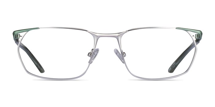 Careerist Silver Green Métal Montures de lunettes de vue d'EyeBuyDirect