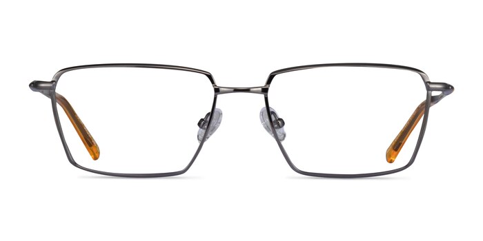 Fifth Gunmetal Yellow Metal Eyeglass Frames from EyeBuyDirect