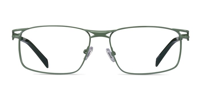 Nexus Vert Métal Montures de lunettes de vue d'EyeBuyDirect
