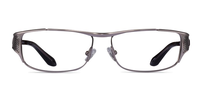 Pro Gunmetal Black Red Métal Montures de lunettes de vue d'EyeBuyDirect