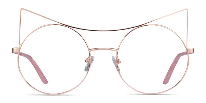 Singapura Rose Gold Metal Eyeglass Frames from EyeBuyDirect
