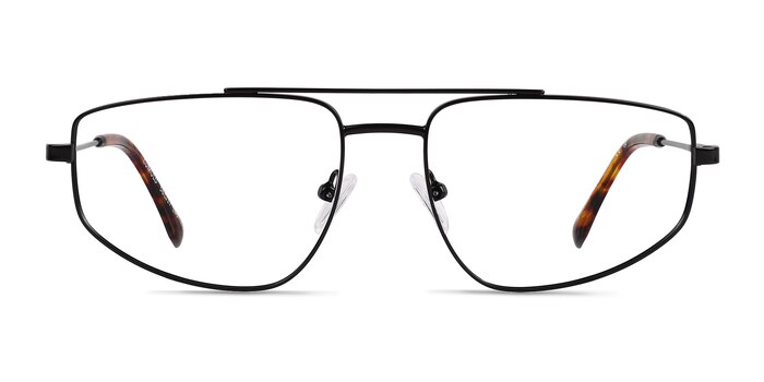 Cumulo Matt Black Métal Montures de lunettes de vue d'EyeBuyDirect