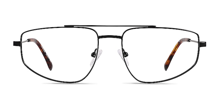Cumulo Matt Black Metal Eyeglass Frames from EyeBuyDirect