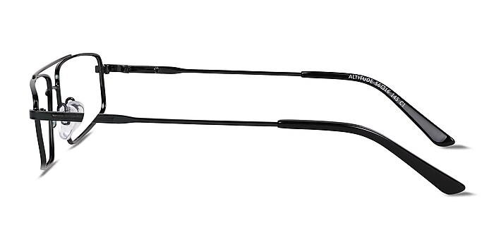 Altitude Shiny Black Metal Eyeglass Frames from EyeBuyDirect