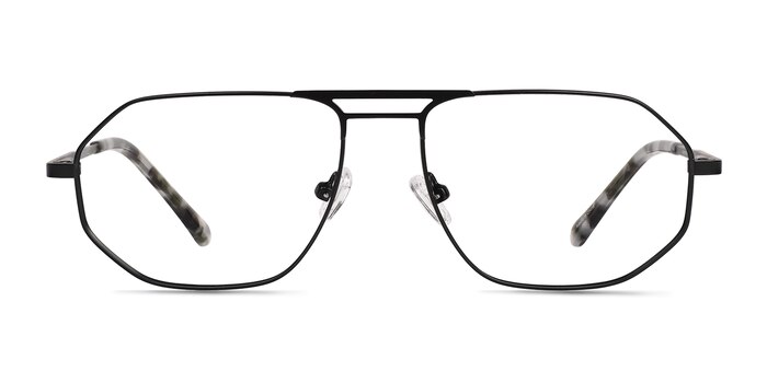Quebec Matte Black   Metal Eyeglass Frames from EyeBuyDirect