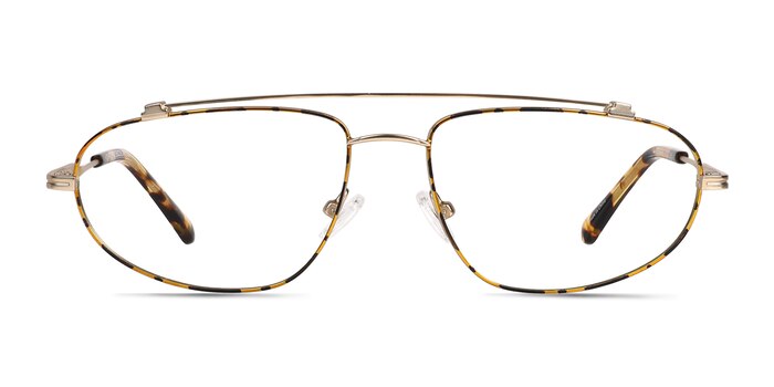 Uniform Satin Gold Metal Eyeglass Frames from EyeBuyDirect