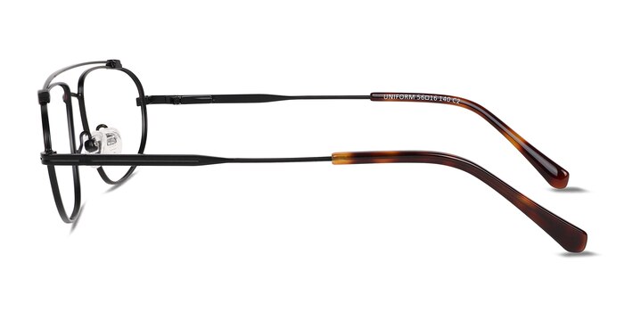Uniform Matte Black Métal Montures de lunettes de vue d'EyeBuyDirect