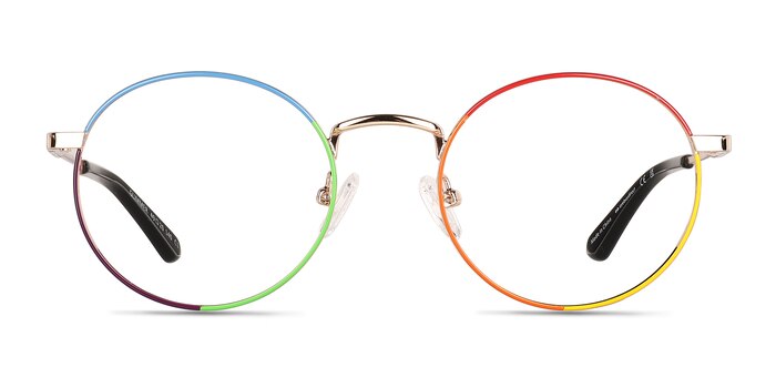 Glimmer Shiny Gold Rainbow Métal Montures de lunettes de vue d'EyeBuyDirect