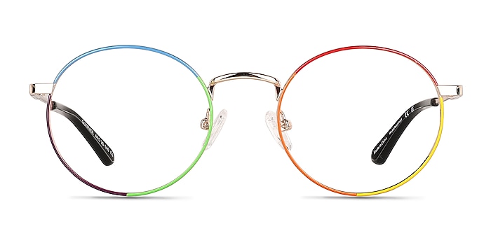 Glimmer Shiny Gold Rainbow Metal Eyeglass Frames from EyeBuyDirect