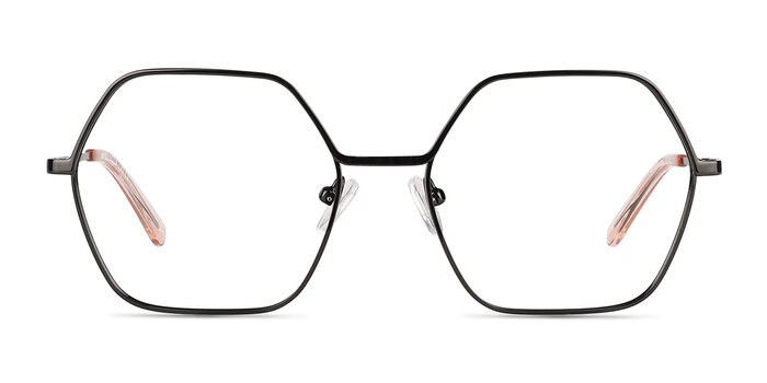Mayfield Shiny Black Métal Montures de lunettes de vue d'EyeBuyDirect