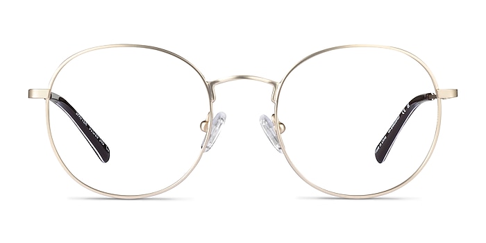 Spatter Matte Gold Metal Eyeglass Frames from EyeBuyDirect