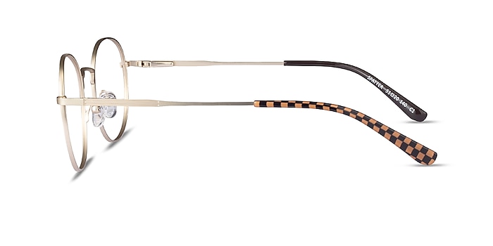 Spatter Matte Gold Metal Eyeglass Frames from EyeBuyDirect