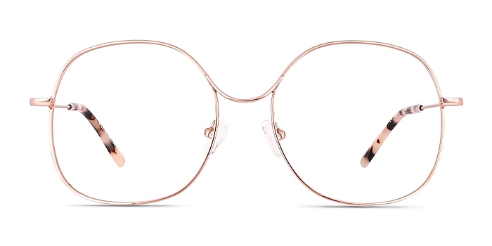 Wilbur Rose Gold Metal Eyeglass Frames from EyeBuyDirect
