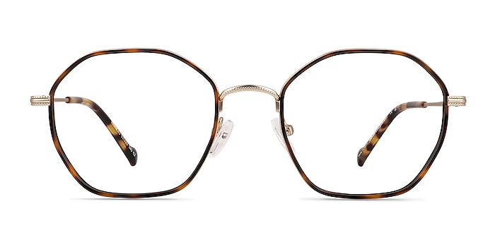 Frances Spotty Tortoise Metal Eyeglass Frames from EyeBuyDirect
