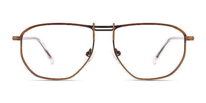 Elwood Bronze Metal Eyeglass Frames from EyeBuyDirect